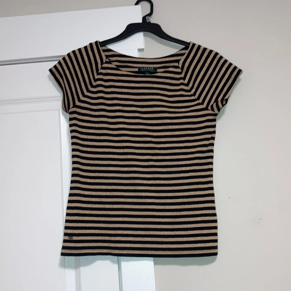 Ralph Lauren, black, and gold shirt - Picture 4 of 4